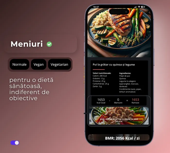 Nutriție: 72 de opțiuni în 3 categorii